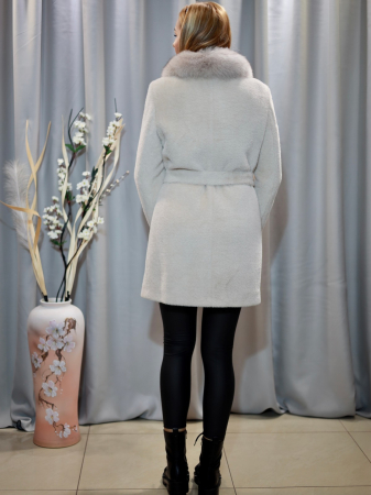 Palton lână Alkantara ivoar [1]