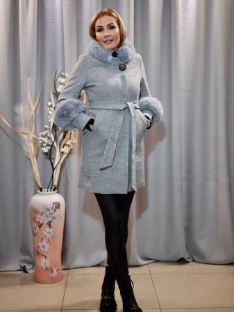 PALTOANE - Palton Lână Gri