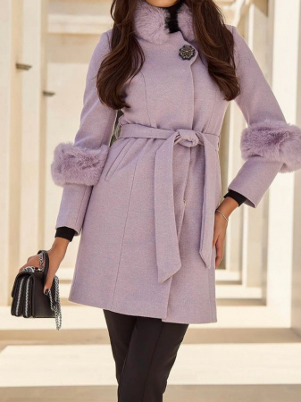 Palton lână lila [0]