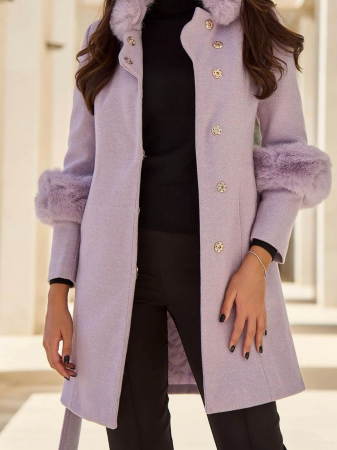 Palton lână lila [2]