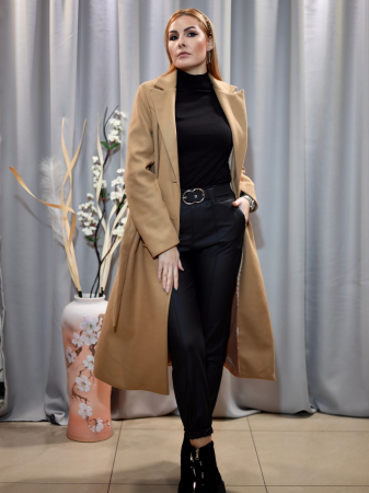 Palton stofă  maron mărime universală [2]