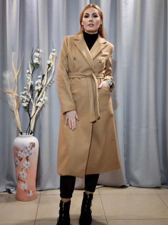 Palton stofă  maron mărime universală [0]