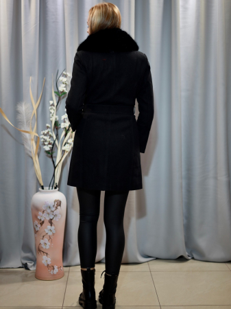 Palton Lână Negru [1]