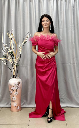 Rochii elegante lungi - Rochie Elegantă Lungă Fucsia