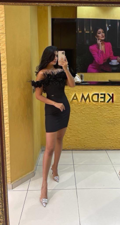 REDUCERI - Rochie Elegantă Scurtă Neagră