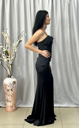 Rochie Elegantă Lungă Neagră [1]