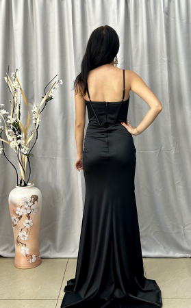 Rochie Elegantă Lungă Neagră [2]