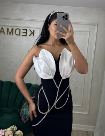 Rochie Elegantă Scurtă Neagră [1]