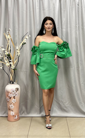 Rochii de ocazie - Rochie Elegantă Scurtă Verde