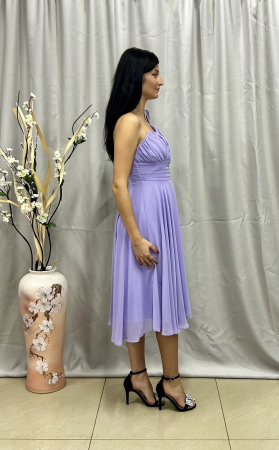 Rochie Elegantă Medie Cloș Mov [1]