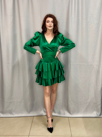 Rochii elegante scurte - Rochie Scurtă Cu Volane 5 Culori Talie unică