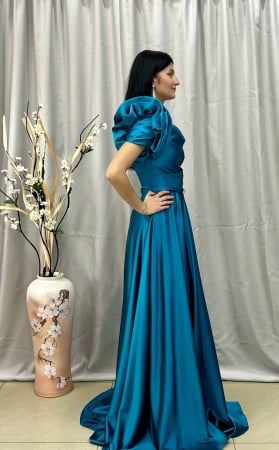 Rochie Elegantă Lungă Albastră [1]