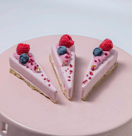 Felii Tort Raw Vegan - Diabet, Prajitura cu Crema de Capsuni