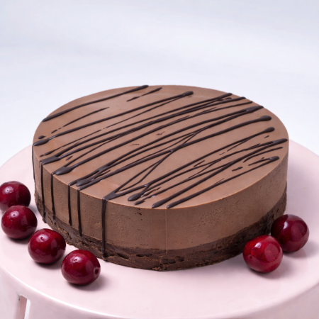 Torturi RAW Vegan - Tort de Ciocolata cu insertie de Visine