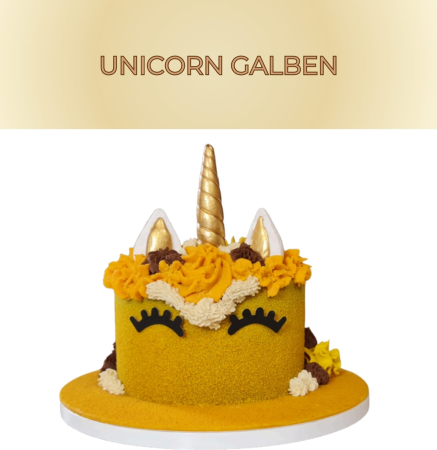 Torturi Premium - Tort Unicorn galben