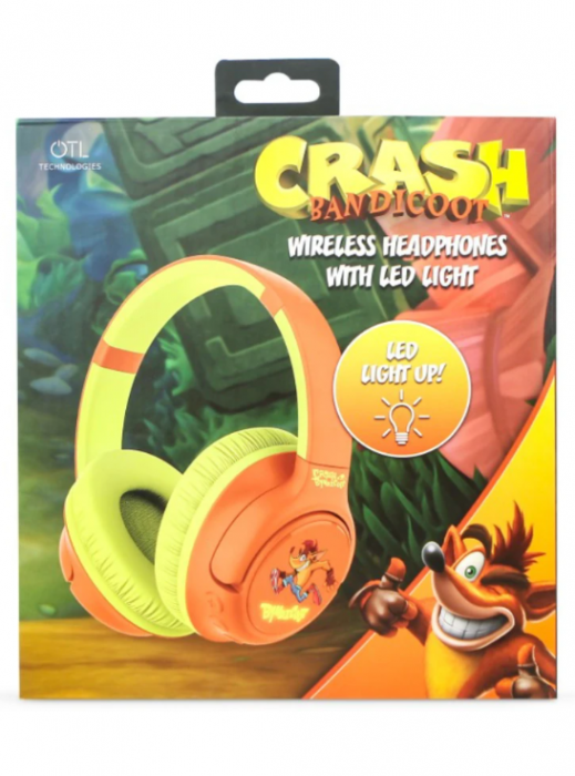 OTL Crash Bandicoot Wireless Headphones With LED Backlight - Căști Gaming [1]