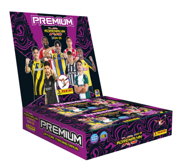 Panini Superleague 2025: Adrenalyn XL cu 10 de pachete premium (10 carduri/pachet) [1]