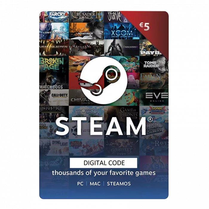 Steam Gift Card 5 Euro - Cod Digital [1]