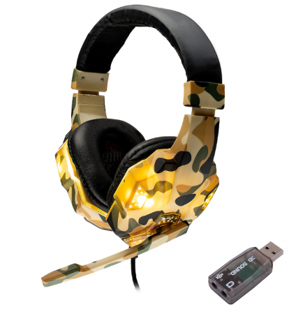 Căști Gaming - Căști Spacer cu adaptor USB