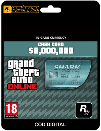 Jocuri PC - Joc Grand Theft Auto V Online: Megalodon Shark Cash Card, PC