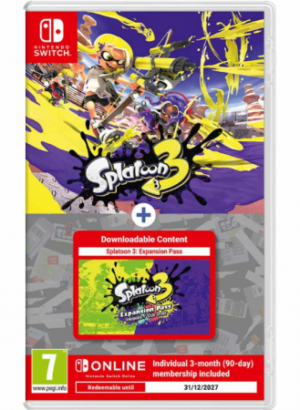 Switch - oc Splatoon 3 + Splatoon 3 Expansion Pass + 3 luni abonament Nintendo Switch Online