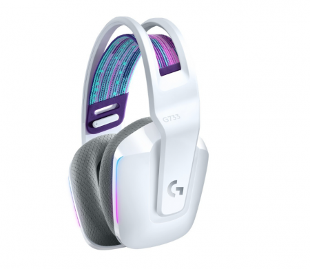 LOGITECH G733 LIGHTSPEED Wireless RGB Gaming Headset – WHITE [1]