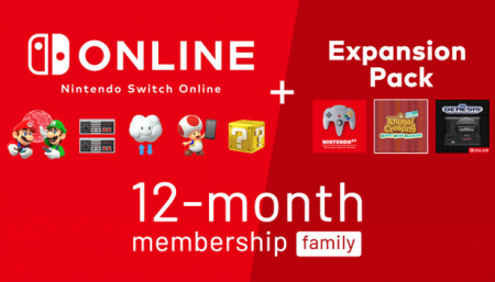 Abonamente Nintendo - Nintendo Switch Online + Expansion Pack Membership 12 months (Family)