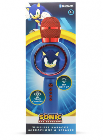 Console și Accesorii - OTL New Sonic The Hedgehog Karaoke Microphone & Speaker - Microfon și Difuzor