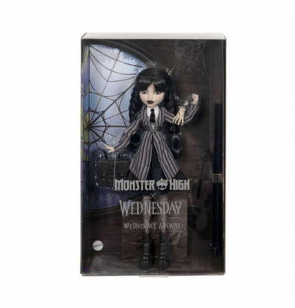 Păpușă Mattel Monster High X Wednesday - Wednesday Addams [1]