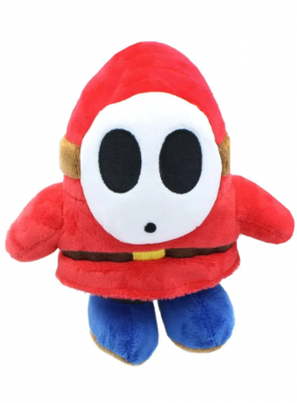 Păpuși și plușuri - Pluș Super Mario Shy Guy 17cm