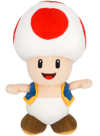 Păpuși și plușuri - Pluș Super Mario Toad Rouge 20cm