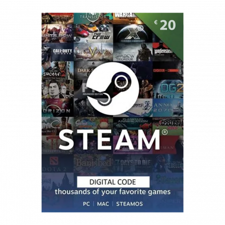 Gift Cards - Steam Gift Card 20 Euro - Cod Digital