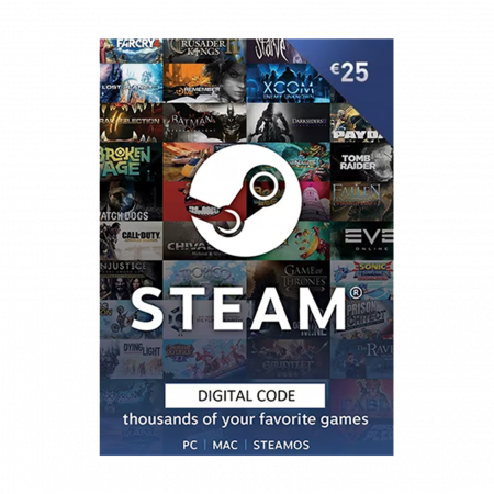 Gift Cards - Steam Gift Card 25 Euro - Cod Digital