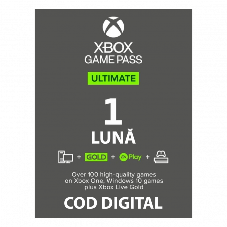 Carduri și Abonamente - XBOX GAME PASS ULTIMATE- 1 LUNĂ