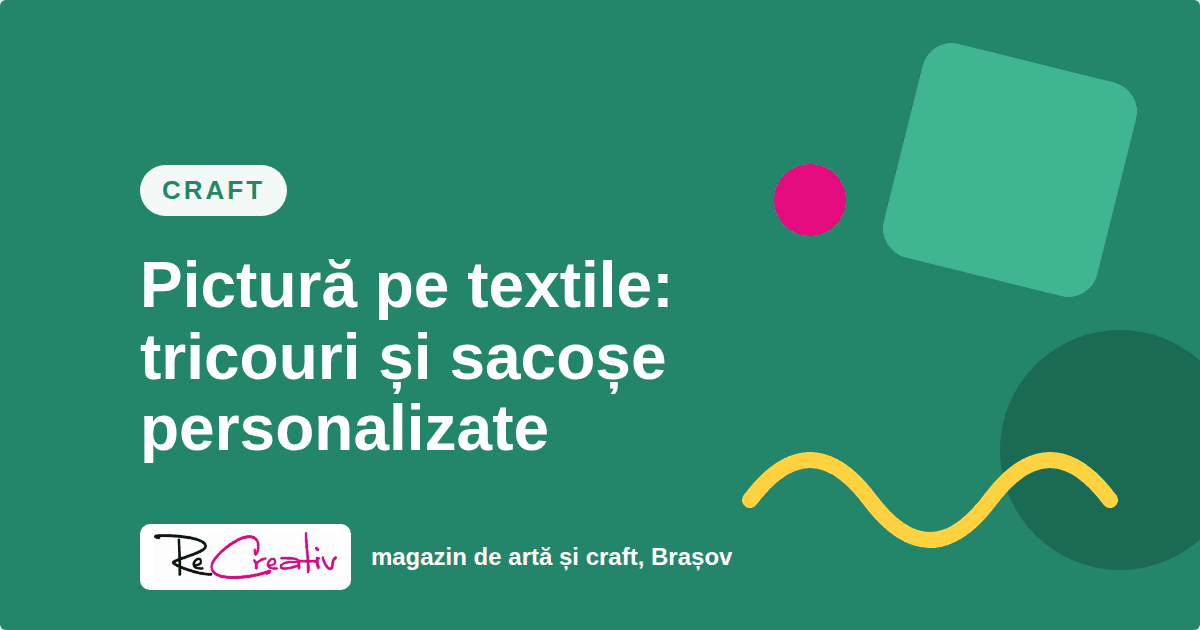Pictură pe textile: tricouri și sacoșe personalizate