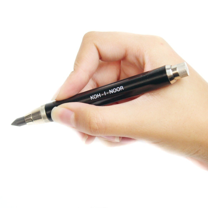 Creion mecanic metalic negru Koh-I-Noor, mină de 5,6 mm, corp de 109 mm [2]