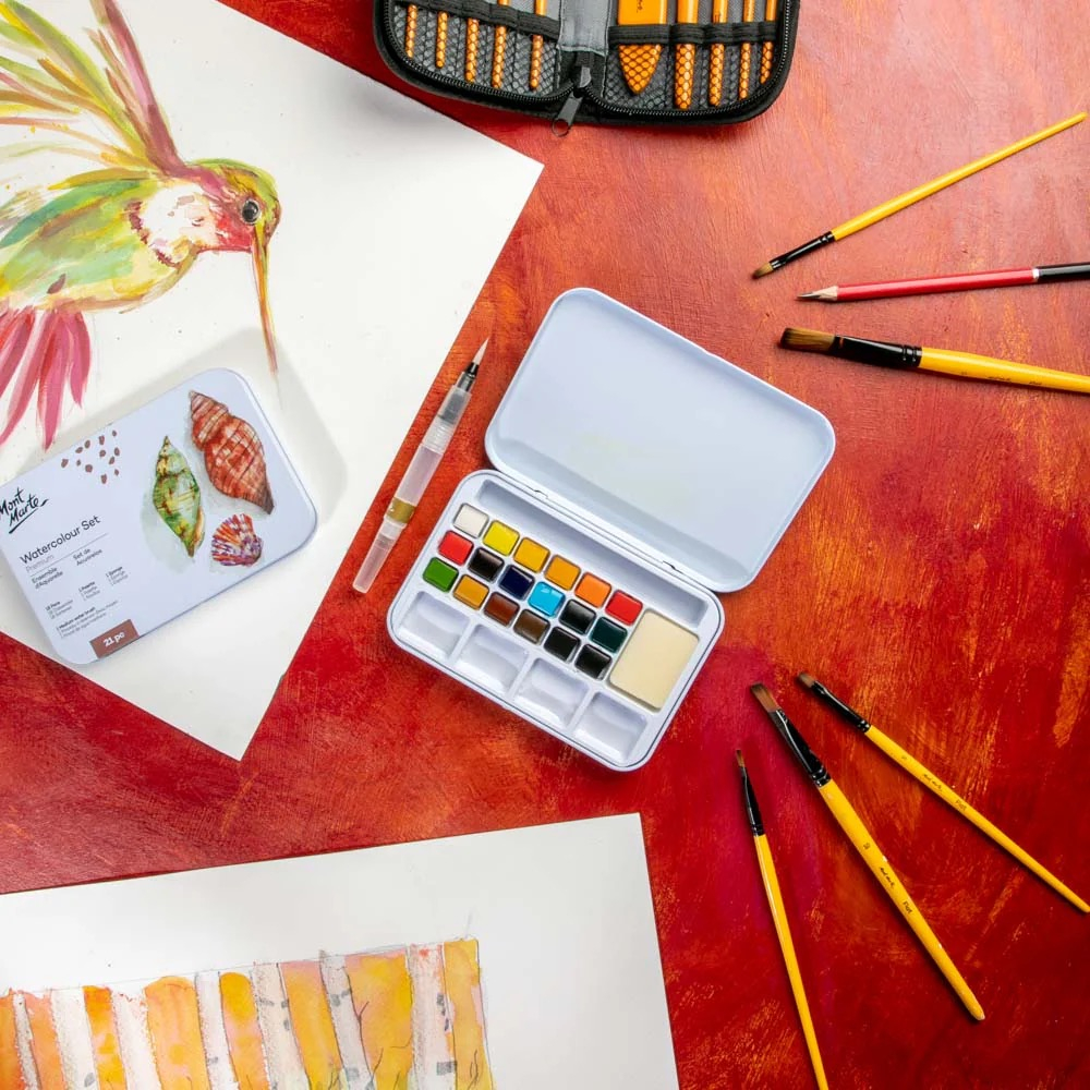 Acuarele Mont Marte cutie tabla 21buc/set [8]