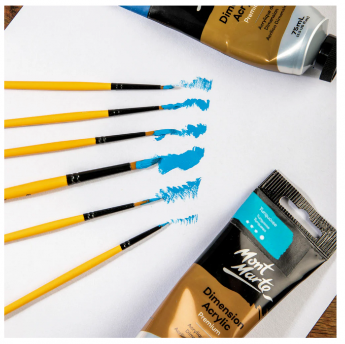 BMHS0008 Pensule gallery acrylic Mont Marte 6/set [4]