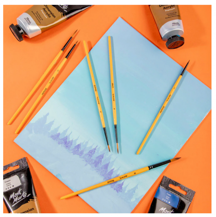 BMHS0008 Pensule gallery acrylic Mont Marte 6/set [5]