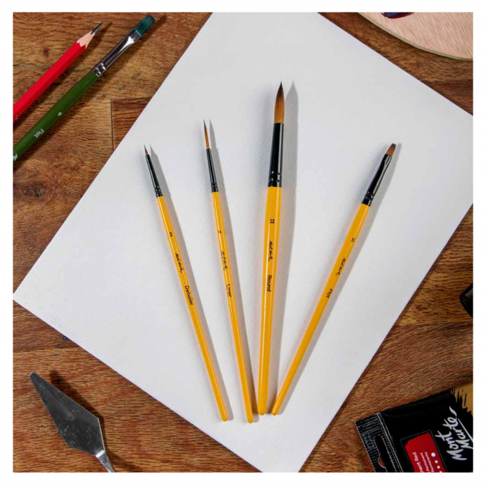 BMHS0009 Pensule gallery acrylic Mont Marte 4/set [3]