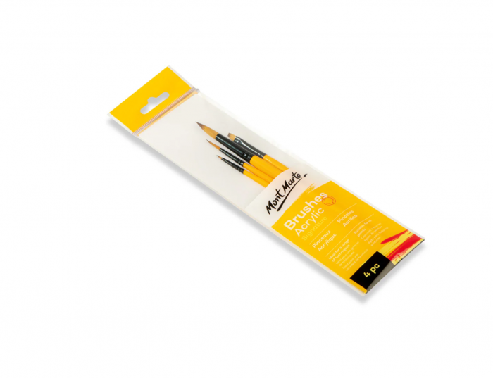 BMHS0009 Pensule gallery acrylic Mont Marte 4/set [6]
