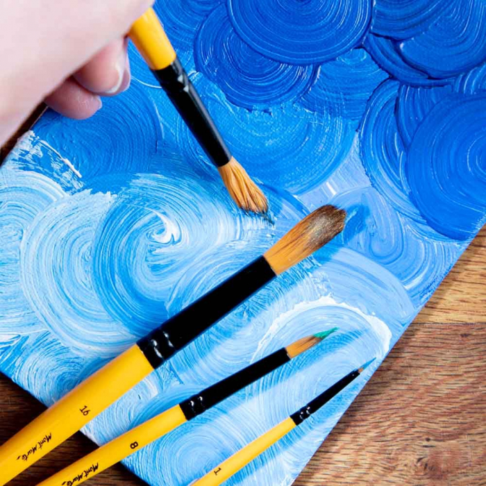 BMHS0015 Pensule  gallery acrylic Mont Marte 4/set [6]