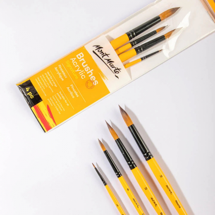 BMHS0015 Pensule  gallery acrylic Mont Marte 4/set [10]