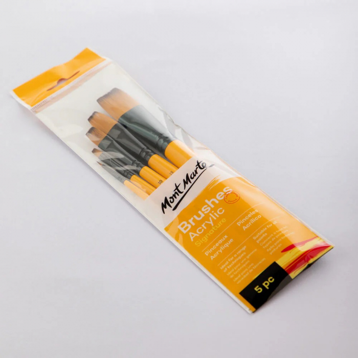 BMHS0016 Pensule  gallery acrylic Mont Marte 5/set [4]