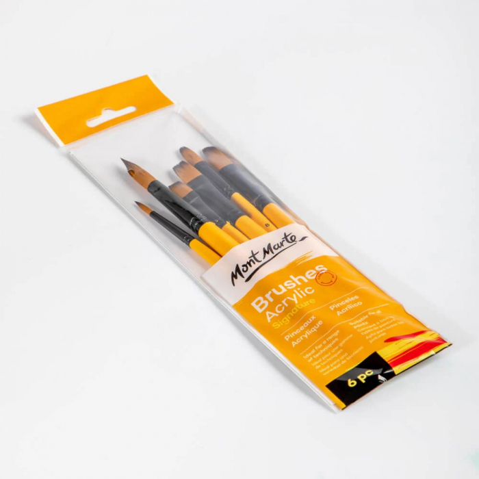 BMHS0017 Pensule gallery acrylic Mont Marte 6/set [2]
