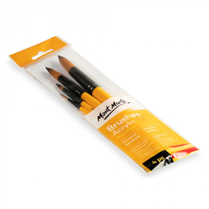 BMHS0018 Pensule gallery acrylic Mont Marte 4/set [3]