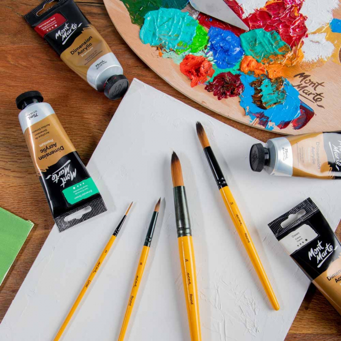 BMHS0018 Pensule gallery acrylic Mont Marte 4/set [5]