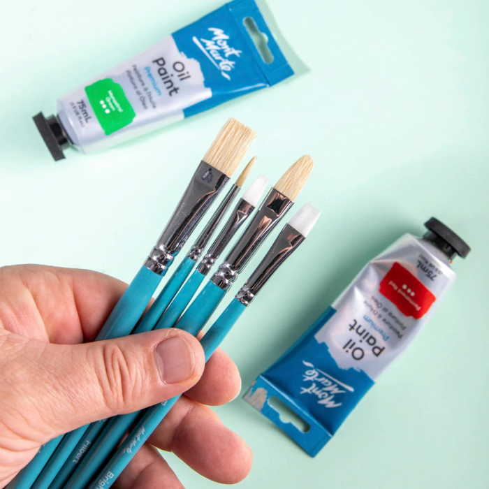 BMHS0020 Pensule Gallery Oil Mont Marte 5/set [7]
