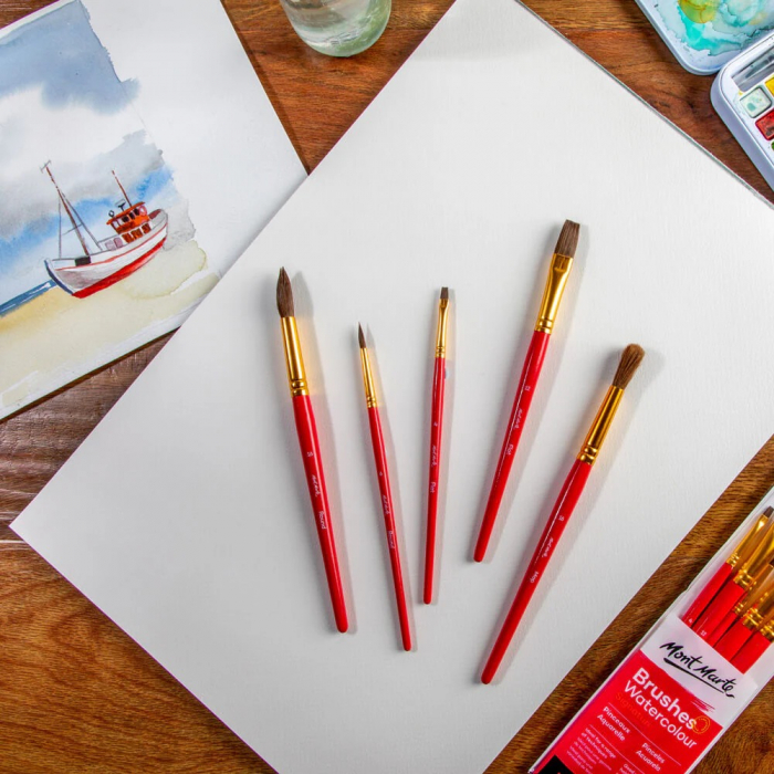 BMHS0027 Pensule Gallery Watercolour Mont Marte 5/set [5]