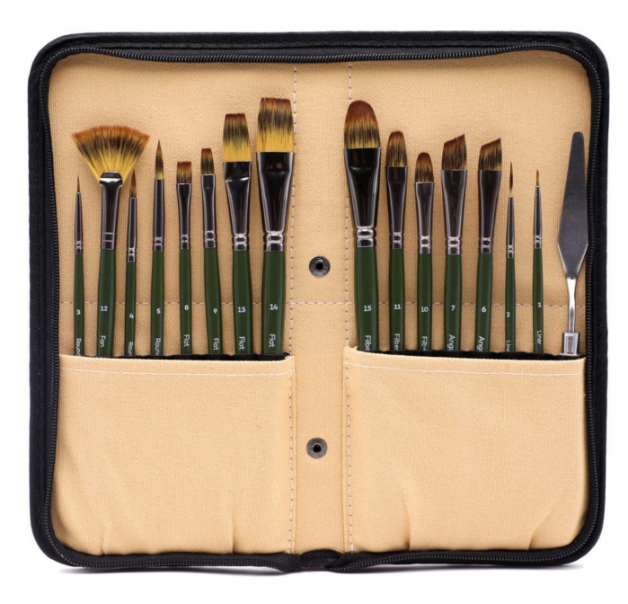 BMHS0044 Set pensule Artist cu penar șevalet Mont Marte 17/set [4]